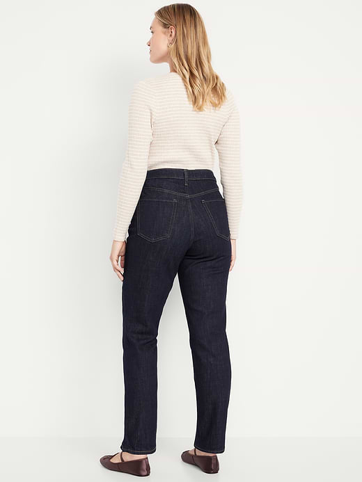 Old Navy Extra High-Waisted Straight Jeans — photo 8