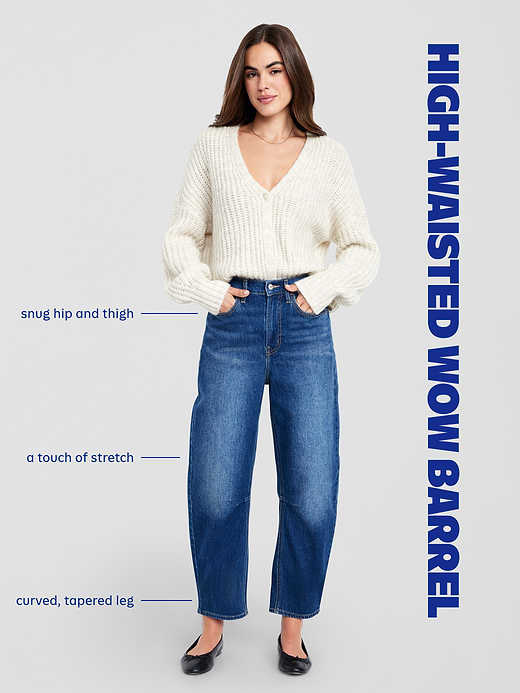 Old Navy High-Waisted Wow Barrel-Leg Ankle Jeans — photo 6