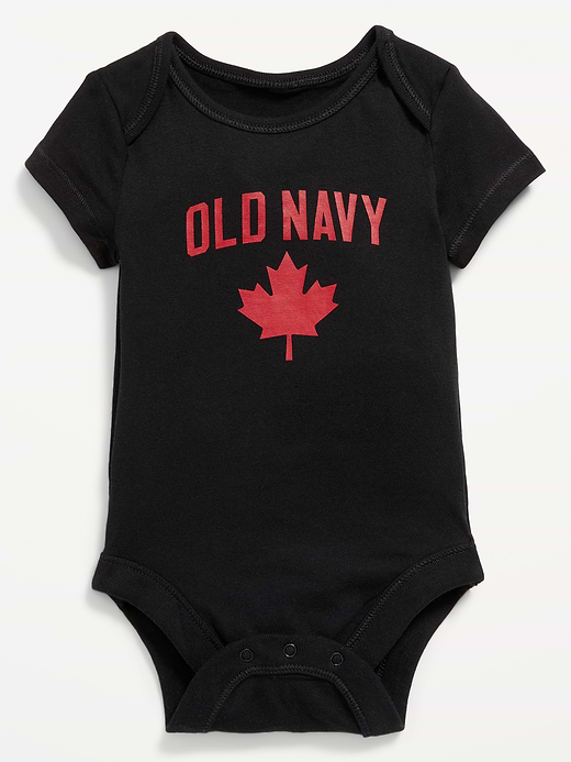 Old Navy Unisex Short-Sleeve Canada Logo-Graphic Bodysuit for Baby — photo 1
