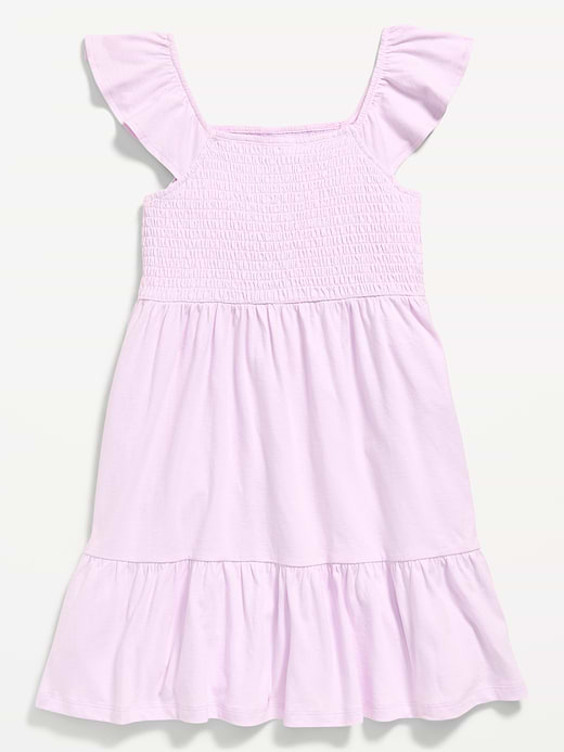 Old Navy Printed Smocked Fit and Flare Dress for Girls — photo 4