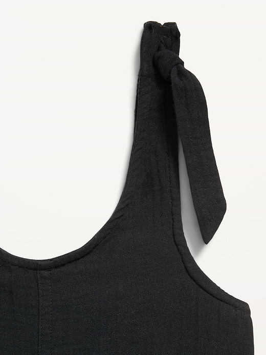 Old Navy Sleeveless Tie-Strap Double-Weave Romper for Girls — photo 5