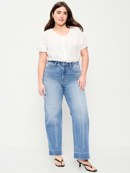 Old Navy Extra High-Waisted Wide-Leg Jeans — photo 6
