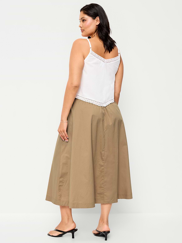 Old Navy Poplin Midi Skirt — photo 10