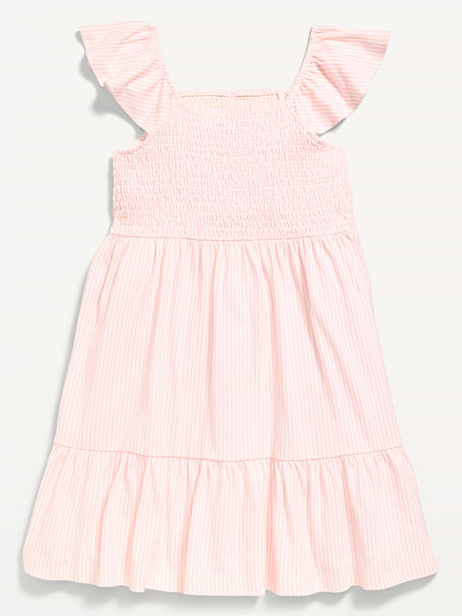 Old Navy Printed Smocked Fit and Flare Dress for Girls — photo 4