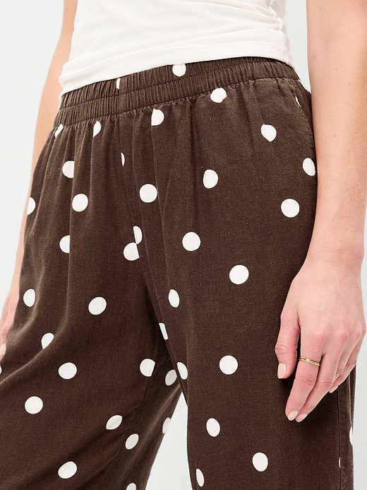 Old Navy High-Waisted Linen-Blend Straight Ankle Pants — photo 5