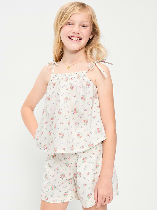Old Navy Sleeveless Tie-Shoulder Plaid Top for Girls — photo 1