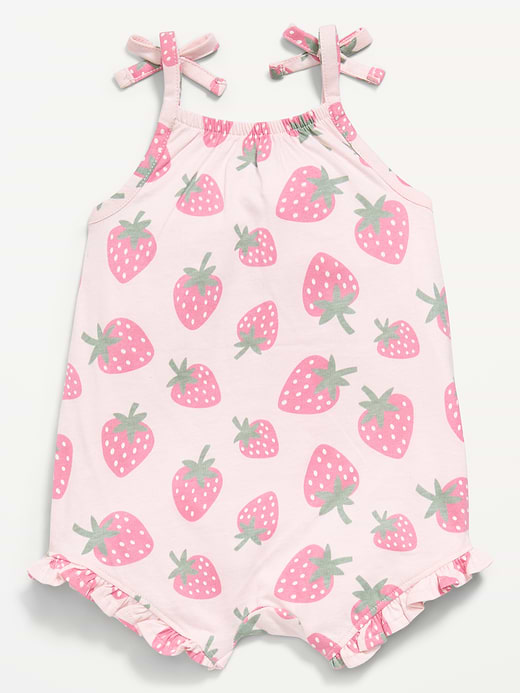 Old Navy Sleeveless Tie-Strap One-Piece Romper for Baby — photo 4