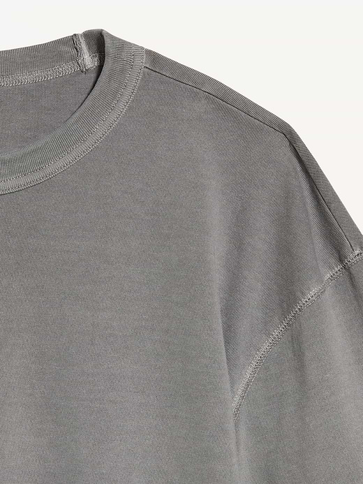 Old Navy Garment-Dyed Heavyweight Cropped T-Shirt — photo 5