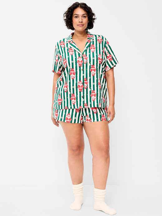 Old Navy Flannel Pajama Short Set for Women — photo 7