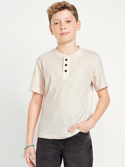 Old Navy Short-Sleeve Henley T-Shirt for Boys — photo 1