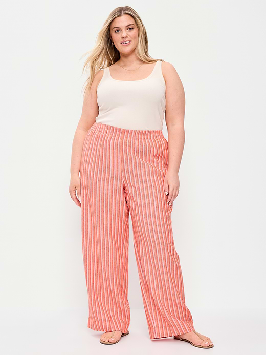 Old Navy High-Waisted Linen-Blend Super Wide-Leg Pants — photo 9