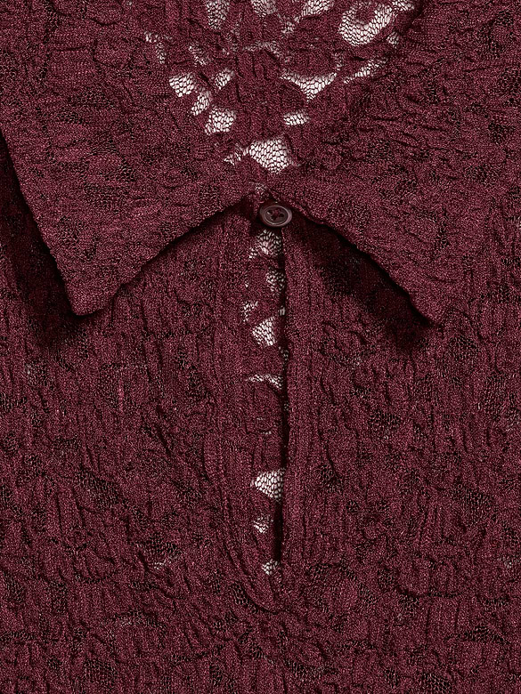 Old Navy Lace Keyhole Polo Top — photo 5