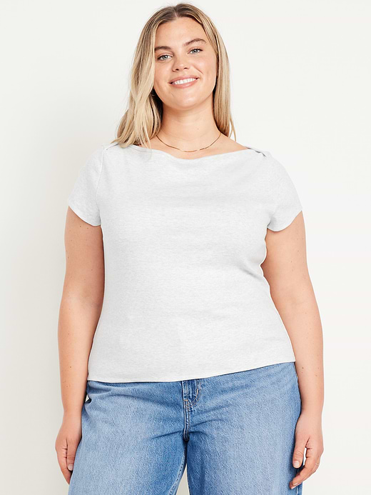 Old Navy Snug Boatneck T-Shirt — photo 9