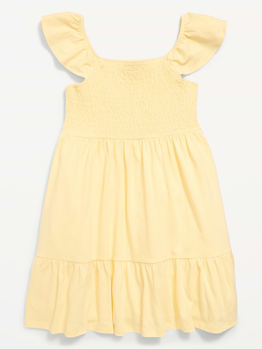 Old Navy Printed Smocked Fit and Flare Dress for Girls — photo 4