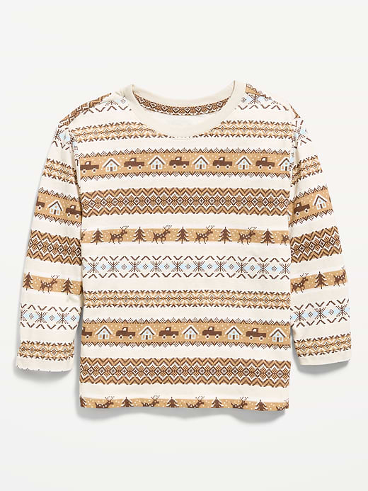 Old Navy Printed Long-Sleeve Unisex T-Shirt for Toddler — photo 1