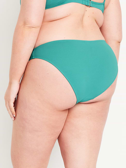 Old Navy Mid-Rise Textured Bikini Swim Bottoms — photo 8