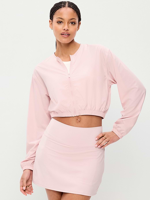 Old Navy Zip-Front Cropped Tennis Jacket — photo 5