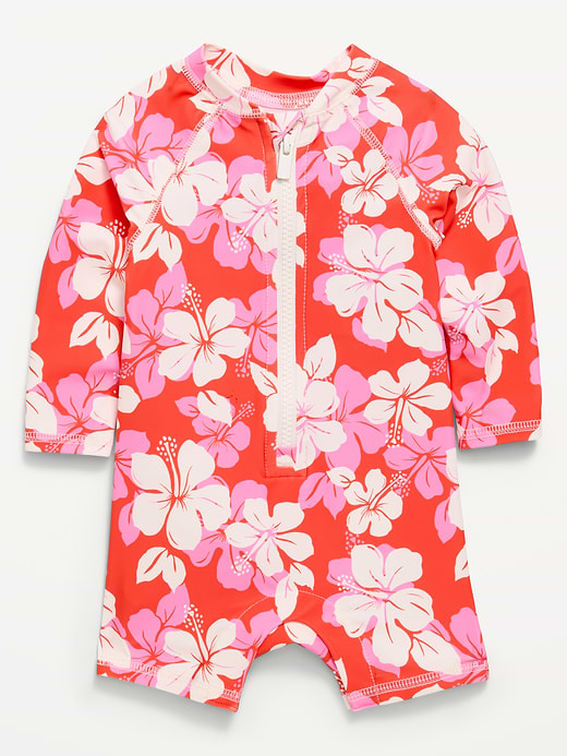 Old Navy Printed Swim Rashguard Bodysuit for Baby