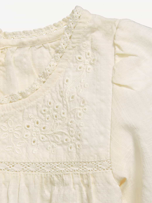 Old Navy Short-Sleeve Eyelet Lace-Trim Top for Toddler Girls — photo 3