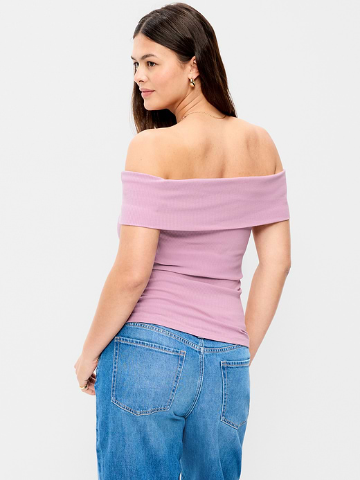 Old Navy Off-The-Shoulder Fitted Top — photo 7