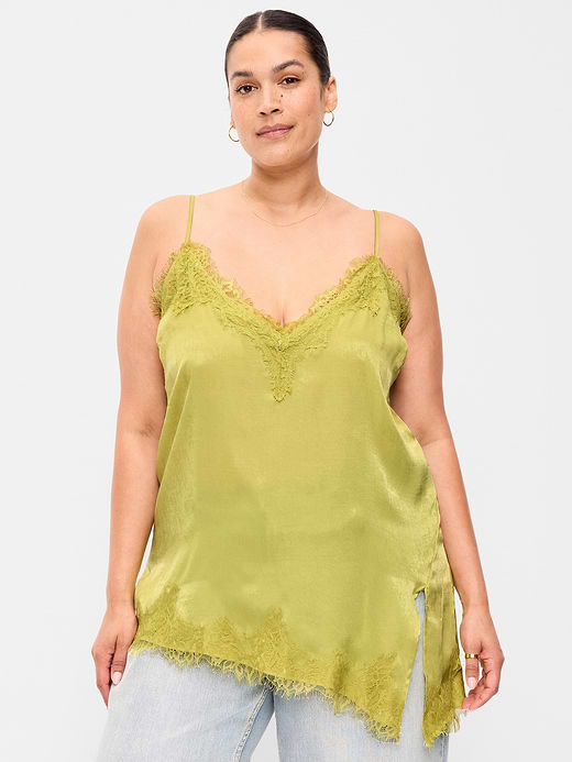 Old Navy Asymmetrical Lace-Trim Cami Top — photo 8