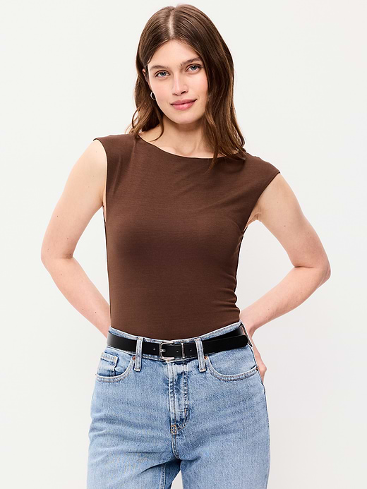 Old Navy Cap-Sleeve Tie-Back Top — photo 1