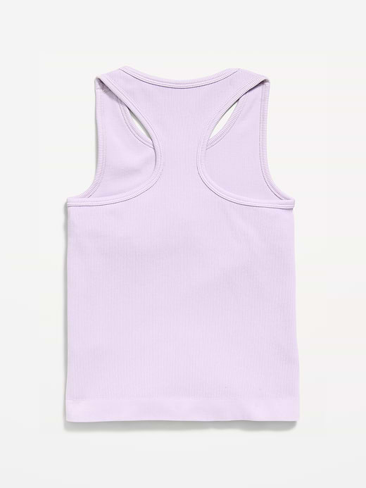Old Navy Fitted Seamless Ribbed Racerback Performance Top for Girls — photo 5