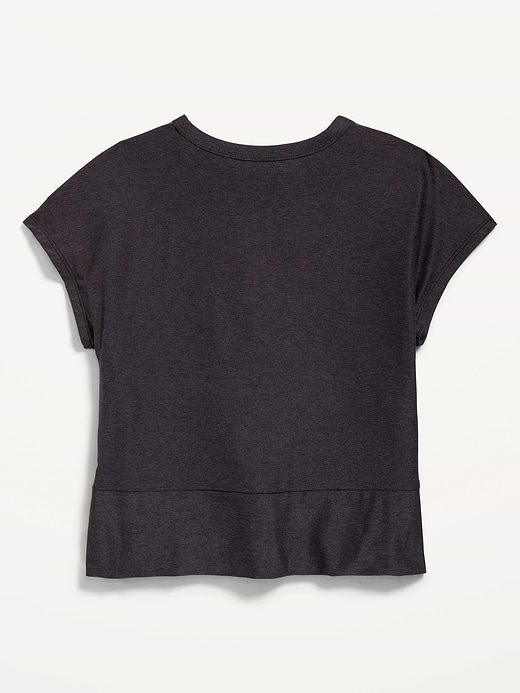 Old Navy CloudMotion Short-Sleeve Front-Knot T-Shirt for Girls — photo 5