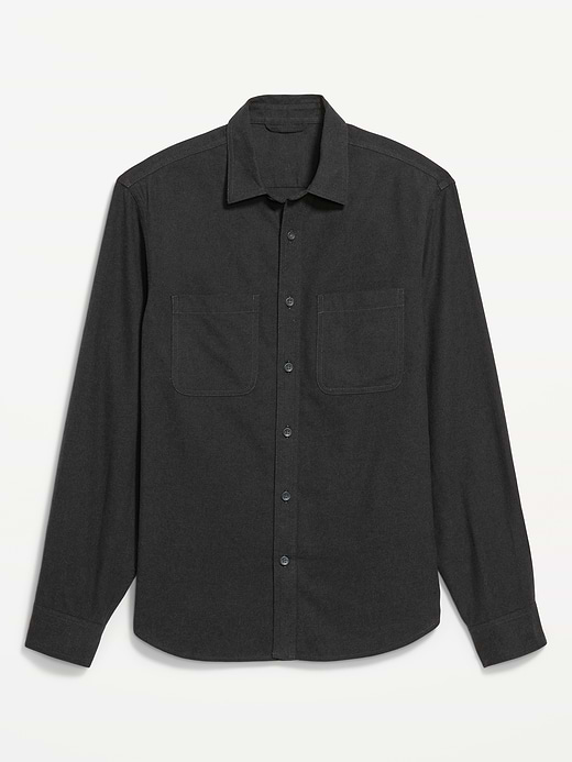 Old Navy Relaxed Long-Sleeve Flannel Pocket Shirt — photo 5