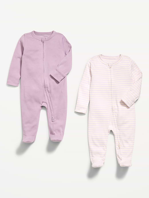 Old Navy 2-Way-Zip Sleep & Play Footed One-Piece 2-Pack for Baby — photo 3