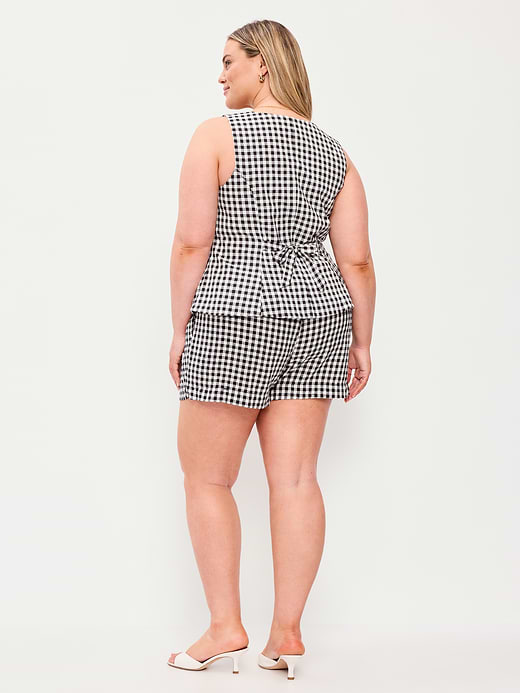 Old Navy High-Waisted Beach Linen Pull-On Shorts — photo 9