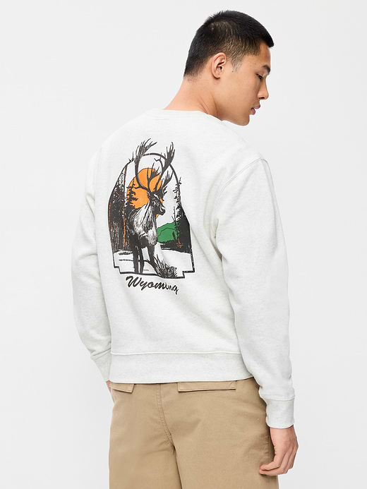 Old Navy Oversized Graphic Crew-Neck Sweatshirt — photo 3