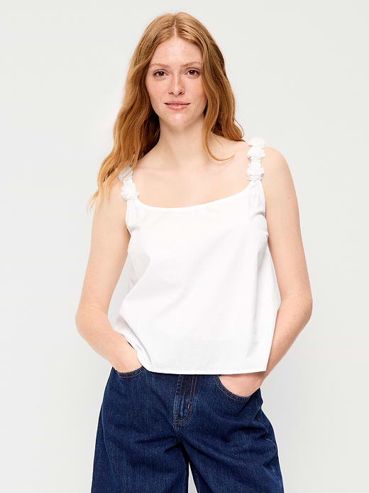 Old Navy Rosette-Strap Tank Top — photo 1
