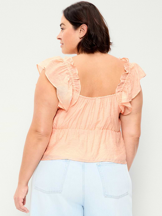 Old Navy Flutter-Sleeve Fit & Flare Top — photo 8