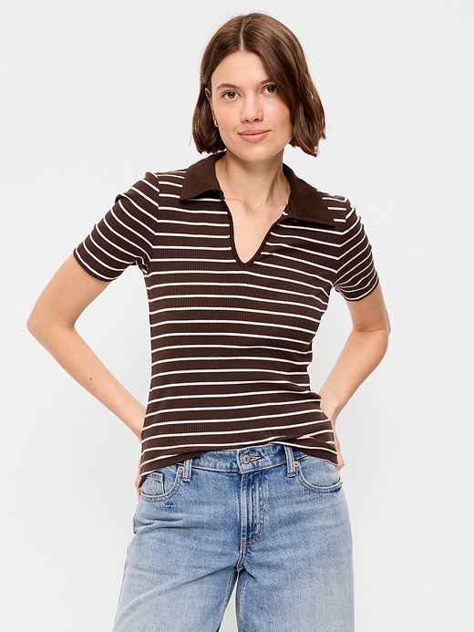 Old Navy Keyhole Polo Top — photo 1