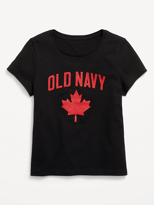 Old Navy Short-Sleeve Canada Logo-Graphic T-Shirt for Girls — photo 1