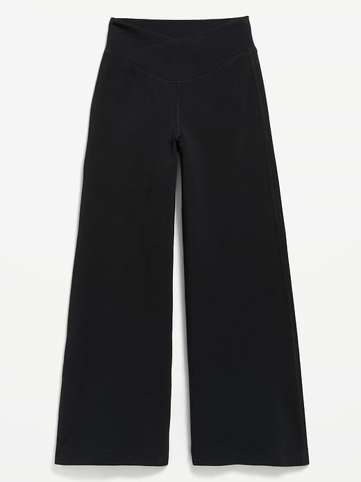 Old Navy High-Waisted PowerChill Crossover Wide-Leg Pants for Girls — photo 5