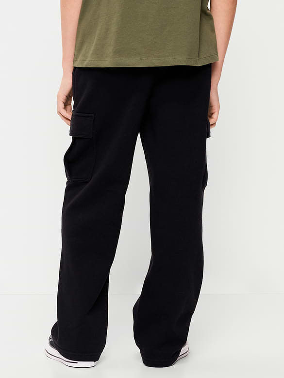 Old Navy Favorite Fleece Baggy Cargo Sweatpants for Boys — photo 3