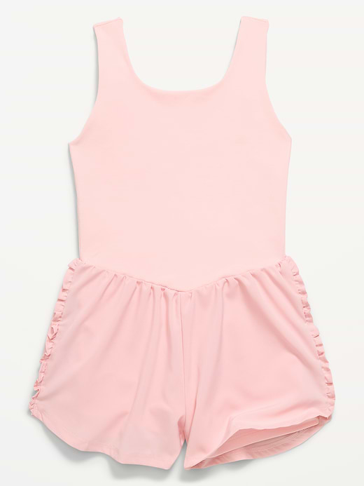 Old Navy PowerChill Sleeveless Ruffle-Trim Romper for Girls — photo 6