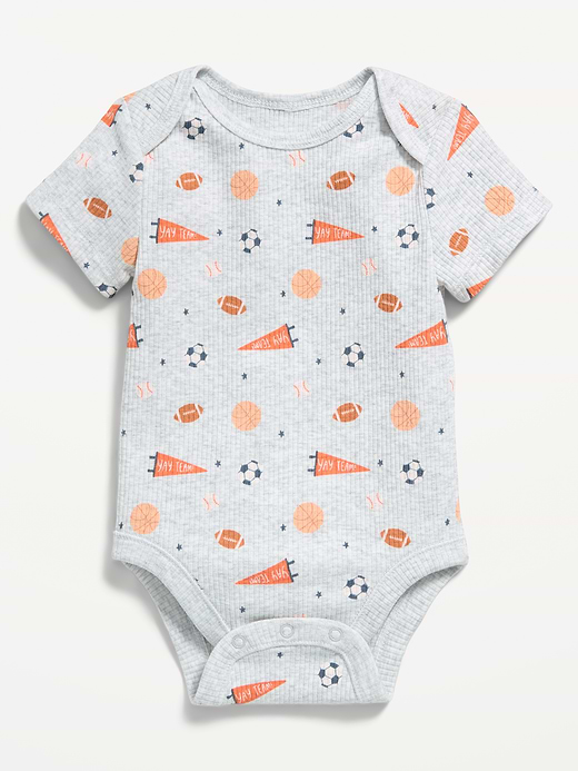 Old Navy Unisex Short-Sleeve Logo-Graphic Bodysuit for Baby — photo 1
