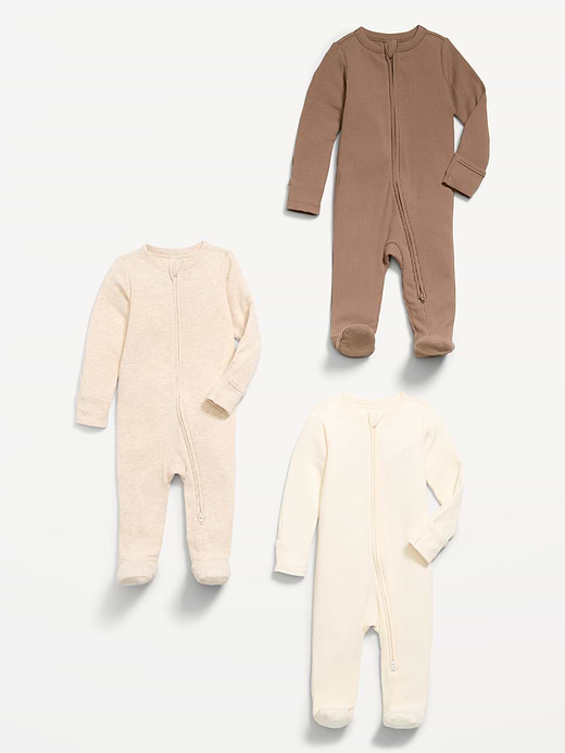 Old Navy 2-Way-Zip Sleep & Play Footed One-Piece 3-Pack for Baby — photo 3
