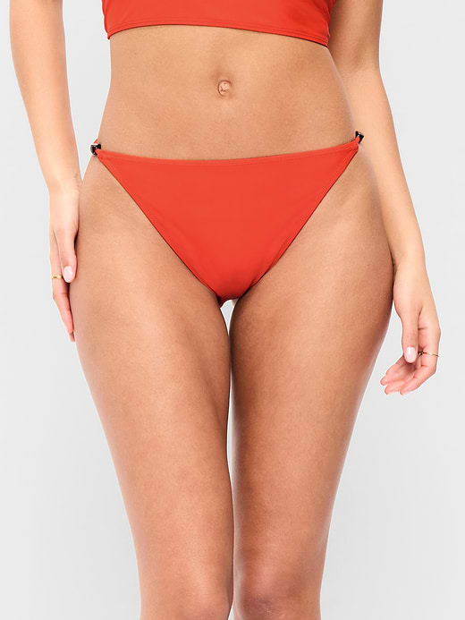 Old Navy Beaded Mid-Rise Bikini Swim Bottoms