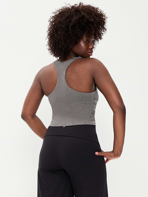 Old Navy Light Support PowerChill High-Neck Racerback Sports Bra — photo 7