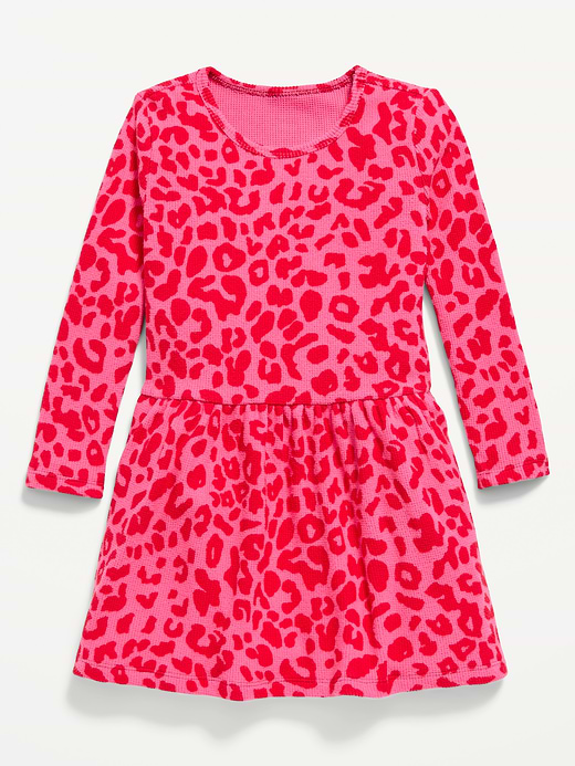 Old Navy Printed Long-Sleeve Drop-Waist Dress for Toddler Girls — photo 1