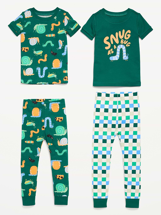 Old Navy Printed Snug-Fit Pajama 4-Piece for Toddler & Baby — photo 3