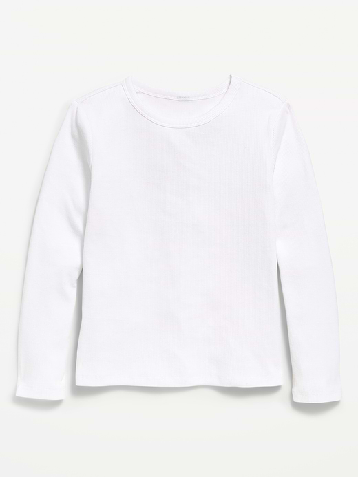 Old Navy Softest Long-Sleeve Ribbed T-Shirt for Girls — photo 1