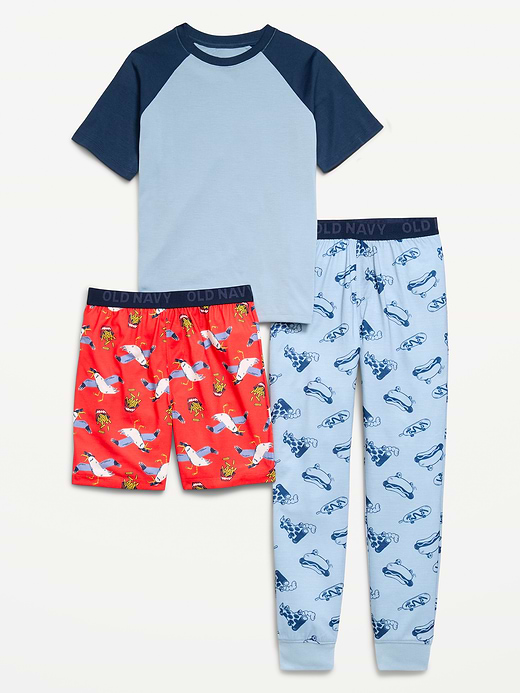 Old Navy 3-Piece Jersey-Knit Pajama Set for Boys — photo 1