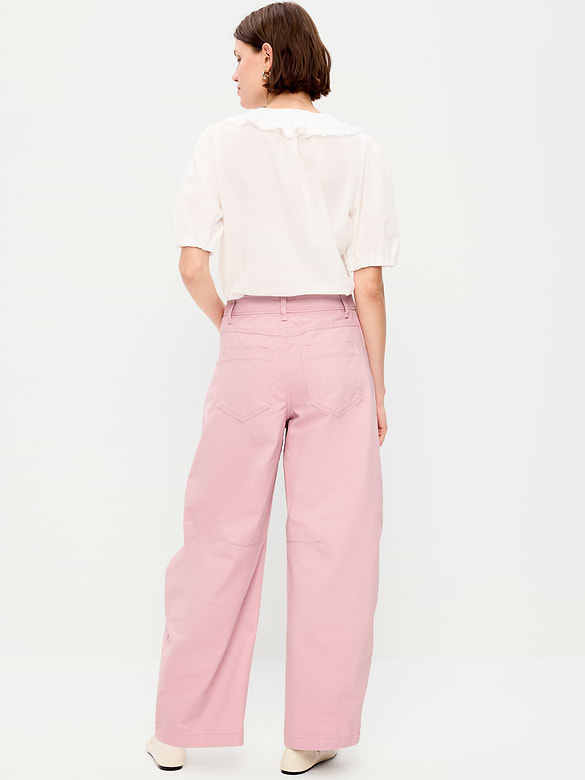 Old Navy Mid-Rise Barrel Chino Pants — photo 4