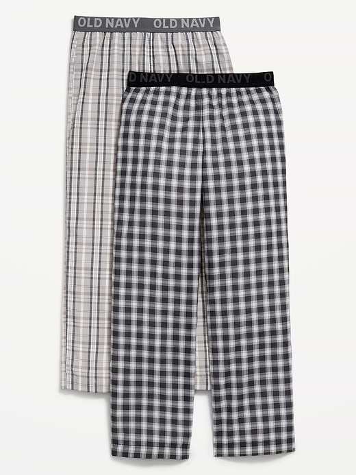 Old Navy Printed Poplin Straight-Leg Pajama Pants 2-Pack for Boys — photo 3