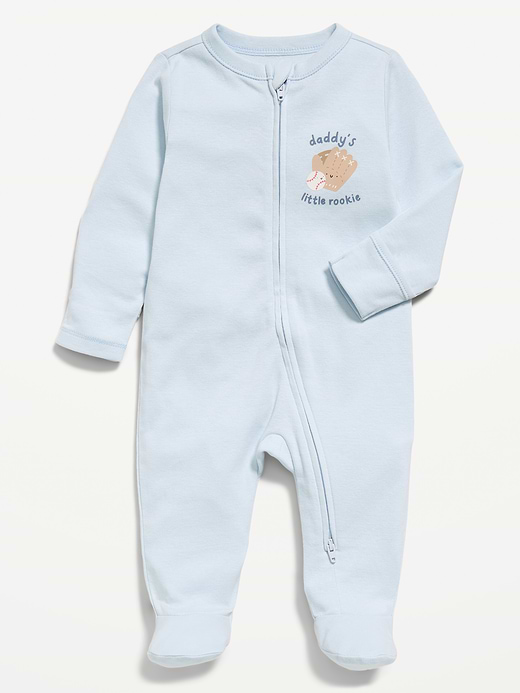 Old Navy Unisex 2-Way-Zip Sleep & Play Footed One-Piece for Baby — photo 1